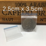 Zip plastic lock Bag 2.5cm x 3.5cm