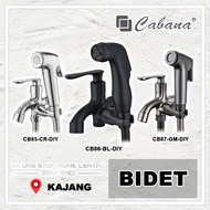 CABANA Bathroom CB85-CR-DIY / CB86-BL-DIY / CB87-GM-DIY Two Way Tap c/w Hand Bidet & 1.2M Flexible H
