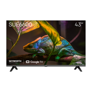 Skyworth กูเกิลทีวี 43 นิ้ว Google TV FHD รุ่น43STE6600 รองรับ Netflix/YouTube/Voice Search/WiFi/ประ