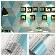 Wallpaper Stiker Dinding Motif Dan Karakter Premium Quality Size 45cm X 10M Motif Terbaru / Motif Bu