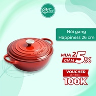 Happiness non-stick monthic cast iron pot size 26cm - Tue Home Decor