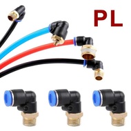 5Pcs 4/6/8/10/12Mm W SL Pneumatic Air Connector 1/8 "1/4" 3/8 "1/2" Water Air Hose Male Thread Elbo