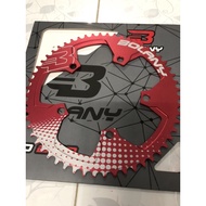 MERAH HITAM Chainring 53T Bolany Racing Alloy Red And Black Colors