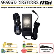 ( ส่งฟรี รับประกัน 1 MSI Adapter ของแท้ 19V/4.74A 90W หัวขนาด 5.5*2.5mm สายชาร์จ MSI Modern 15 A10RA