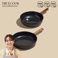 Korean Premium Black US Walnut Induction Frying Pan Wok Pan Eco Ceramic 5 Layer Non Stick 24cm 28cm 