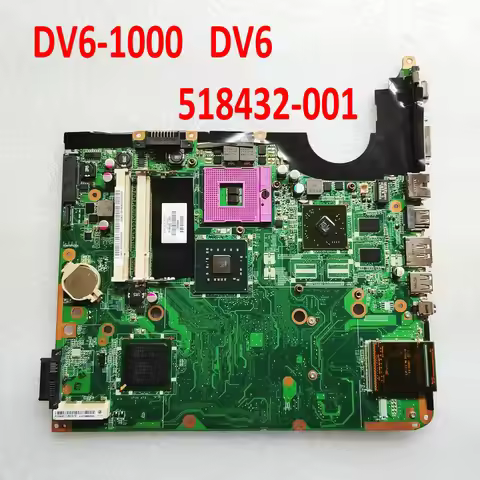 518432-001 For HP DV6T HP Pavilion dv6-1000 Notebook DV6 laptop Motherboard HD4550 DV6-1054CL DV6-12