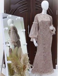 MAXY DIANDRA BRUKAT / DRESS BRUKAT DIANDRA / DRESS BRUKAT WANITA MODEL BARU / DRESS BRUKAT MURAH / D