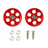 Tamiya 95404 HG Lightweight 19mm Aluminum Ball-Race Rollers (Ringless/Red)