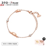 ® Zo Zgo Sanrio Hellokitty Hello Kitty Bracelet Girl Niche Retro Gold Bracelet Female Girlfriends 【H