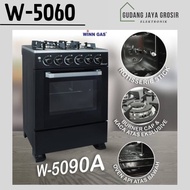 KOMPOR OVEN WINN GAS W-5090 / KOMPOR FREE STANDING / KOMPOR 4 TUNGKU/ OVEN API ATAS BAWAH TERBARU !!