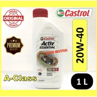 CASTROL ACTIV ESSENTIAL 4T 20W-40 MINERAL CASTROL MINYAK ENGINE OIL 4T CASTROL 20W40 20W-40 CASTROL 