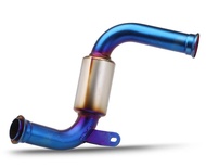 JINDI 125สำหรับ KTM 250 390ดยุค RC390ท่อตัวต่อท่อไอเสียรถจักรยานยนต์ข้อต่อกลางกลางท่อกันลื่นบนระบบไอ
