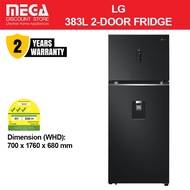 LG GT-F3953EP 383L 2-DOOR FRIDGE | Water Dispenser | Top Freezer | 3 Ticks | Free $50 Vouchers Redee