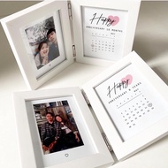 Double Photo Frame size 10x15, 13x18, 15x21, 15x15, 20x20 cm_Foldable Mica Photo Frame WITH PHOTO PR