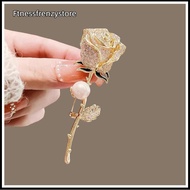 [FF] Metal, Full Of Diamonds, Pearls, Roses, Brooches, Cute, Large Corsages, Temperament, Pins, Suit