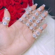 925 silver stone gold ring