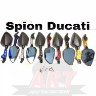 Cln New Ducati Mirror Mirror model Ducati Fast Bikes Universal Nmax,Aerox,Pcx,Adv,Vario,R15,Cbr,Ninja Etc