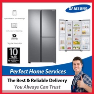 Samsung 670L (RS63R5561M9) 3 Doors Side by Side Fridge with Flexzone Digital Inverter Refrigerator