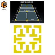 prettyia Pickleball Court Marker Create Mini Tennis Court Lines Marking Set Equipment