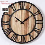 [Meimeier] Retro Wall Clock Creative Metal Decorative Wall Clock Alarm Clock Clock
