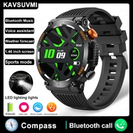 2024 New Mens Outdoor Smart Watch With Flashlight Sports Fitness Bracelet Heart Rate Blood Pressure 
