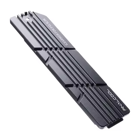 FinalCool Ice Armor PS5Slim Heatsink for PS5Pro Internal PCIe M.2 NVMe 4.0 Gaming SSD, Magnesium Alu