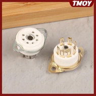 TMOY 2 PCS 7pin B7G Ceramic Vacuum Tube Soet Valve Base For 6Z4/EAA91/EC92, Etc. Vintage Audio Ampli