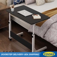 YOOK Computer Desk Mobile Simple Home Desk Bedroom Bed Lazy Table Dormitory Small Table Folding Stud