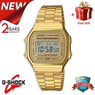 [FREE GIFT] Jam Tangan Pria / Casio a168wg-9w Men LED Digital Stainless Steel / Jam Tangan Digital /