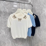 Valenti Diamond-Studded Bow Knot Sweater for Women