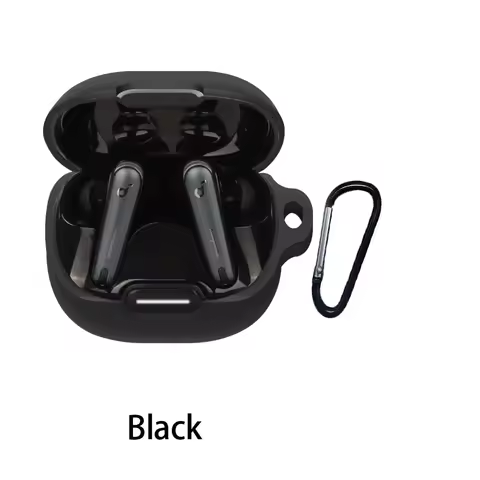 For Anker Soundcore liberty 4 NC Case Solid Color Silicone Shockproof Bluetooth Earphone Cover liber