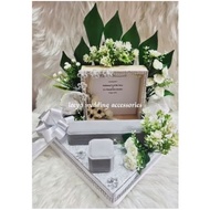 custom made gubahan frame mas kahwin,sireh junjung,bekas rantai tangan dan 2 pc bekas cincin
