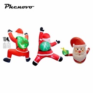 [Phenovo] Inflatable Santa Claus Outdoor Inflatable Santa Hanging Santa with Gift Bag Christmas Infl