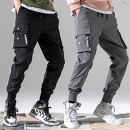 SK.Y7 Men Fashion Loose All Match Sports Ninth Pants Overalls