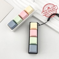 Macaron Color Keyboard Key Toy Diy Button Keycap Sensory Fidget Keychain Decompression Toys Y6f6