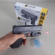 Water Gel Blaster Gun Mainan Anak Tembak Tembakan Water Gel Type Glock Dengan Laser SNI