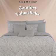 AKEMI Cotton Essentials Enclave Joy Comforter Set | 100% Cotton 650 TC (Super Single/ Queen/ King)