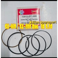 PISTONRing GX 160Ring SET GX 200 OVERSIZE 0.50 ORIGINAL TOKEI/