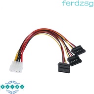 JENNIFERDZSG SATA Power Cable Converter Splitter PSU Cable Power Lead Connector Wire Power Splitter 