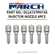 6Pcs Diesel Fuel Injector Nozzle Tip DLLA157PN138 105017-1380 for ISUZU Forward 6HE1 8943940760 