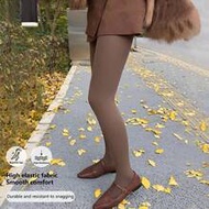1/2 Pair Elegant 60D High Waist Sheer Pantyhose - Coffee Color Full Length Skin-Tone Tights, Comfort
