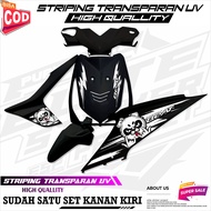 STRIPING VARIASI TRANSPARAN HONDA BEAT KARBU OLD STICKER MOTIF PANDA KEREN SIMPLE
