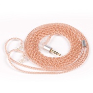 New KBEAR 2PIN MMCX QDC TFZ IEM Cable 4-Core Pure Copper Earphone Replacement Cord with 3.5mm Plug f