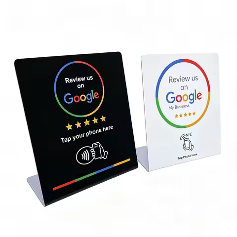 Black Google Contctless Review Card Google Review Tap Display Stand Google Nfc Rfid Google Review So