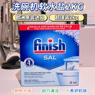 Finish Bright Dish Special Purpose Salt 2Kg Dishwasher Detergent Dish Washing Salt Water Softener Salt Prevention Scale Softening Water Quality