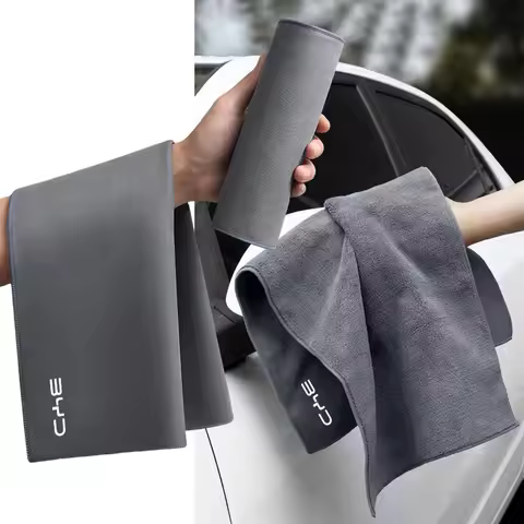 1Pc Suede Fleece Microfiber Towel Car Styling Cleaning Rag Cloth For BYD F3 S6 F0 Tang I3 S7 G3 E5 E