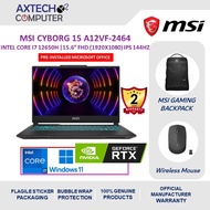 MSI Cyborg 15 A12VF-2464 15.6" FHD Gaming Laptop ( i7-12650H, 16GB, 1TB SSD, RTX4060 8GB, W11 )
