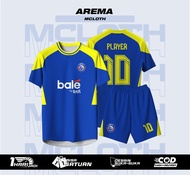 Jersey Arema 2025-2026 Kustom Nama Nomor Full Printing/Baju SepakBola Arema fc Anak Dewasa