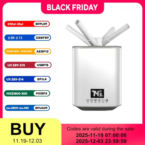 Air Humidifier 3L High-capacity Electric Humidifiers Double Nozzle Diffuser Bedroom Cool Mist Maker 