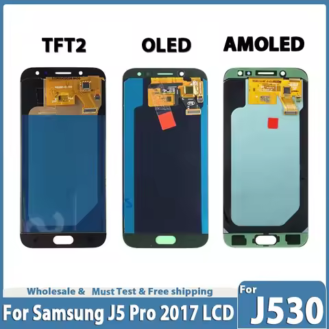 Test OLED & TFT For SAMSUNG J5 Pro 2017 J530F Digitizer Display LCD Touch Screen For Samsung J530 LC